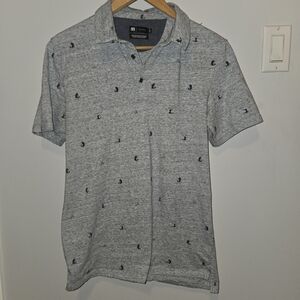 Le 31 Par Simons Optical stripe mini-pattern polo